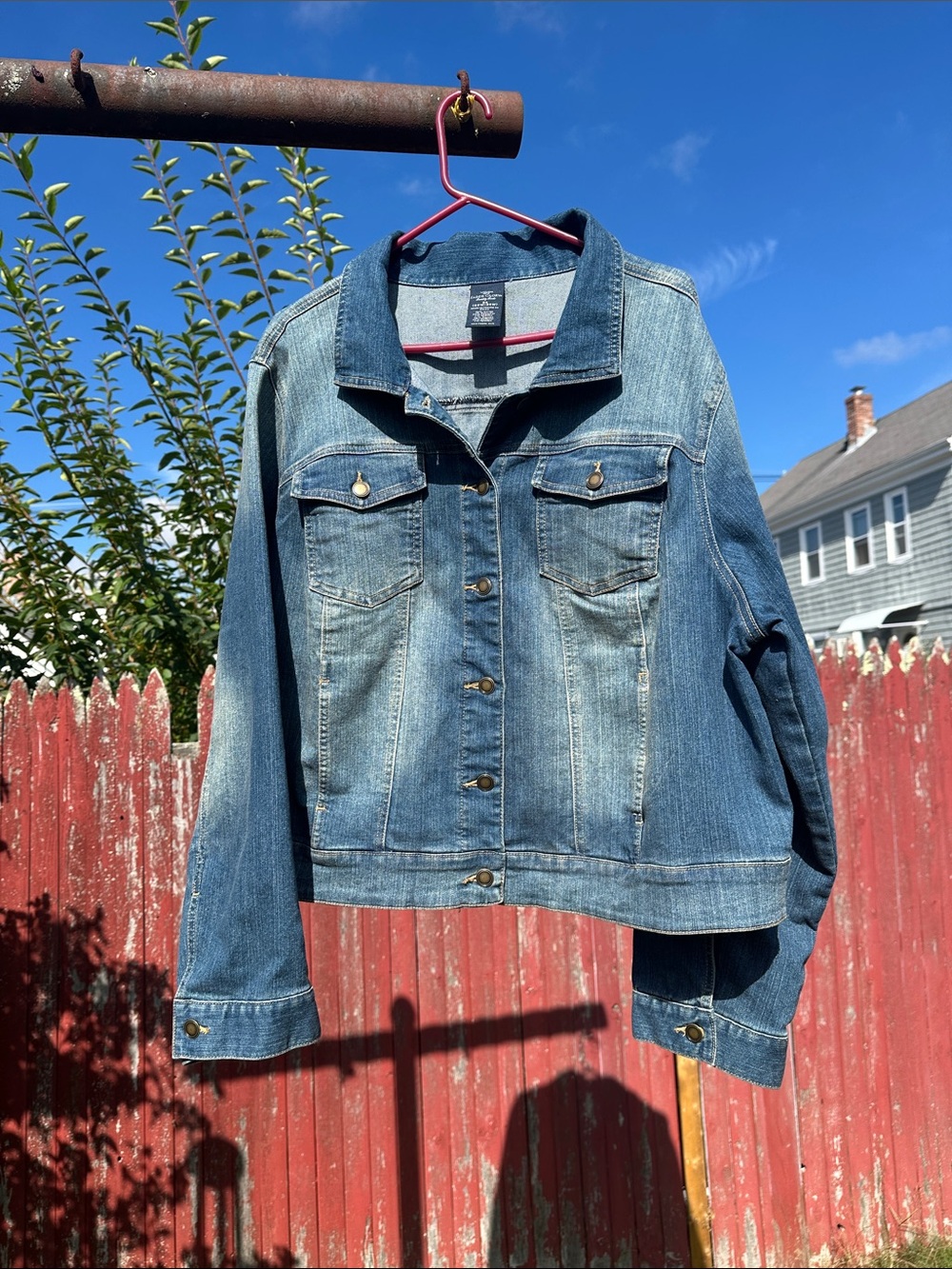 Faded Glory Blue Denim Jacket - Light Wash Jean Jacket hardly worn 3X